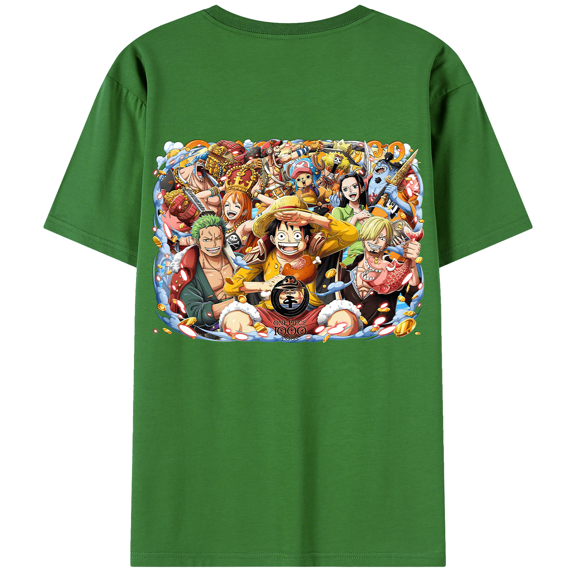 ワンピース モンキー・D・ルフィ ONE PIECE Monkey D. Luffy レディース半袖Tシャツ(バックプリント)
